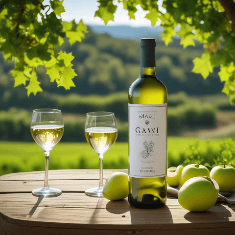 gavi docg wine, white cortese gavi