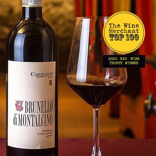 Carpineto, Brunello di Montalcino 2017 has been named as 'The Wine Merchant's' 2023 Red Wine Trophy Winner 🏆