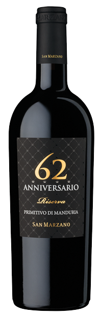 San Marzano, Anniversario 62, Primitivo di Manduria Riserva 2020 75cl