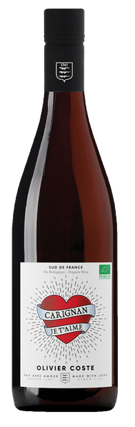 Olivier Coste, Carignan Noir, Je t'aime, IGP Pays d'Oc 2024 75cl