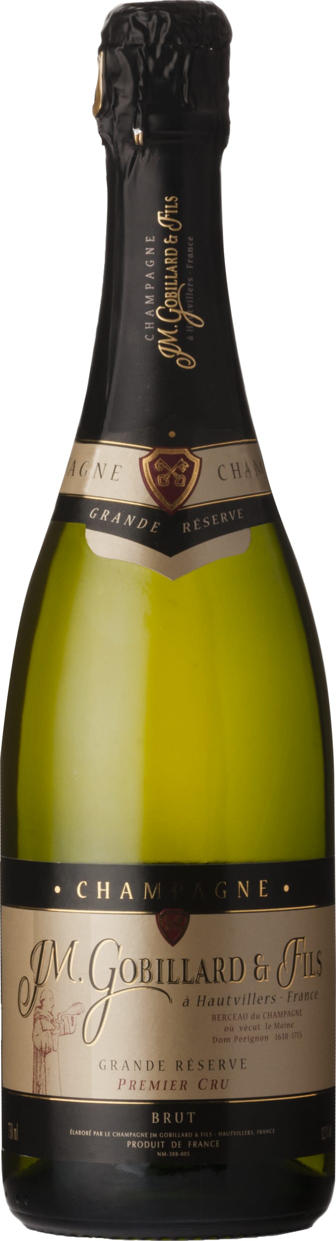 Champagne Gobillard Champagne Brut Grande Reserve 1er Cru Half Bottle 37.5cl NV