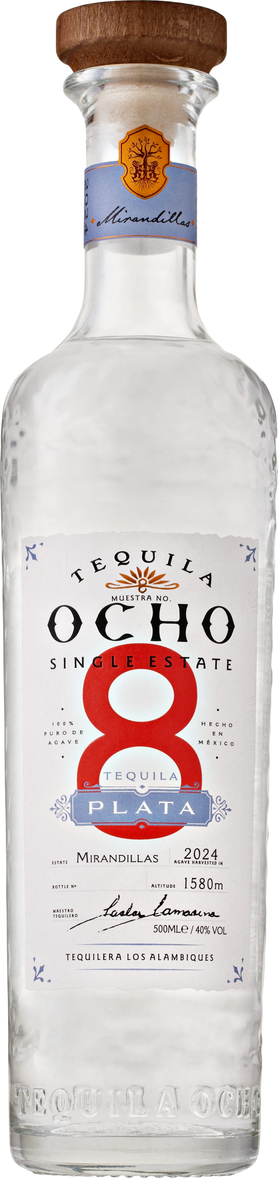 Ocho Blanco Tequila 50cl NV - Buy Ocho Wines from GREAT WINES DIRECT wine shop