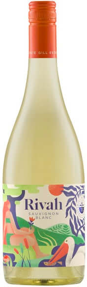 Thumbnail for a bottle of Gill Estate Rivah Sauvignon Blanc Australian wine with a white background