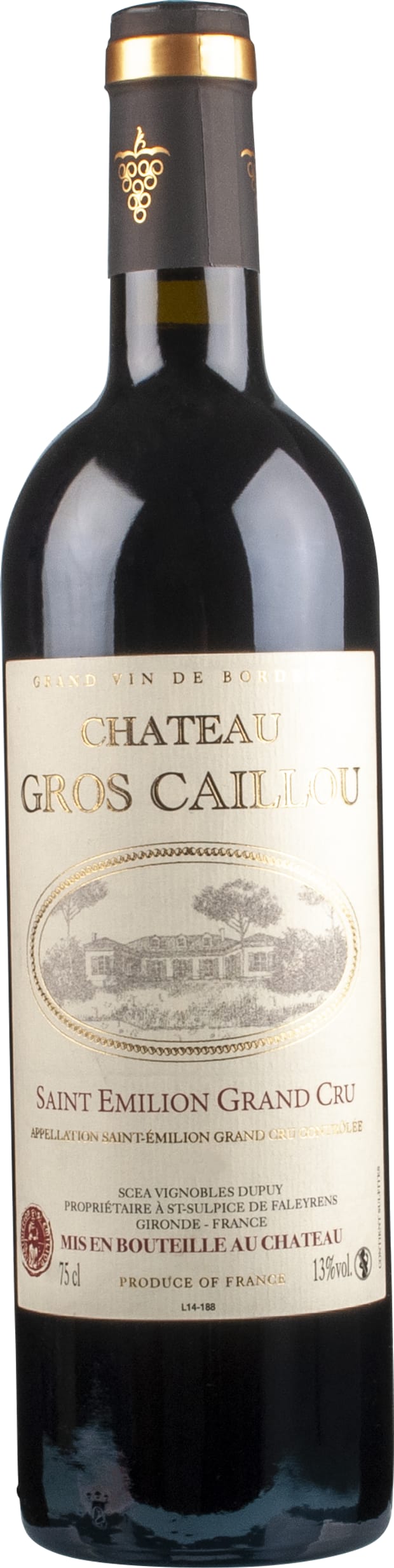 Chateau Gros Caillou Saint Emilion Grand Cru 2018 75cl