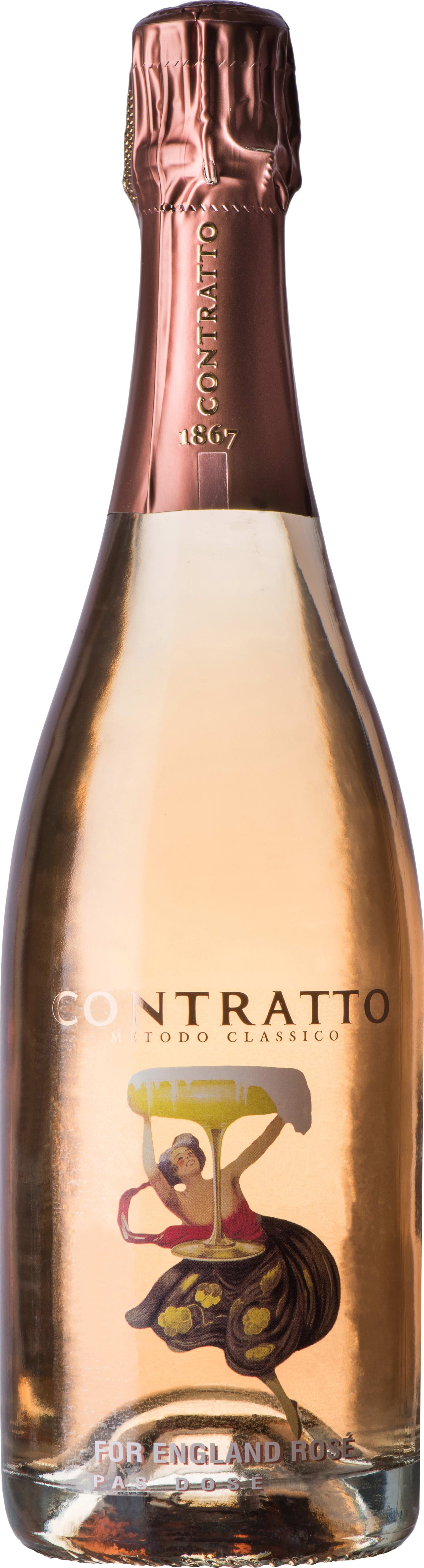 Contratto For England Rose Pas Dose 2017 75cl - Buy Contratto Wines from GREAT WINES DIRECT wine shop