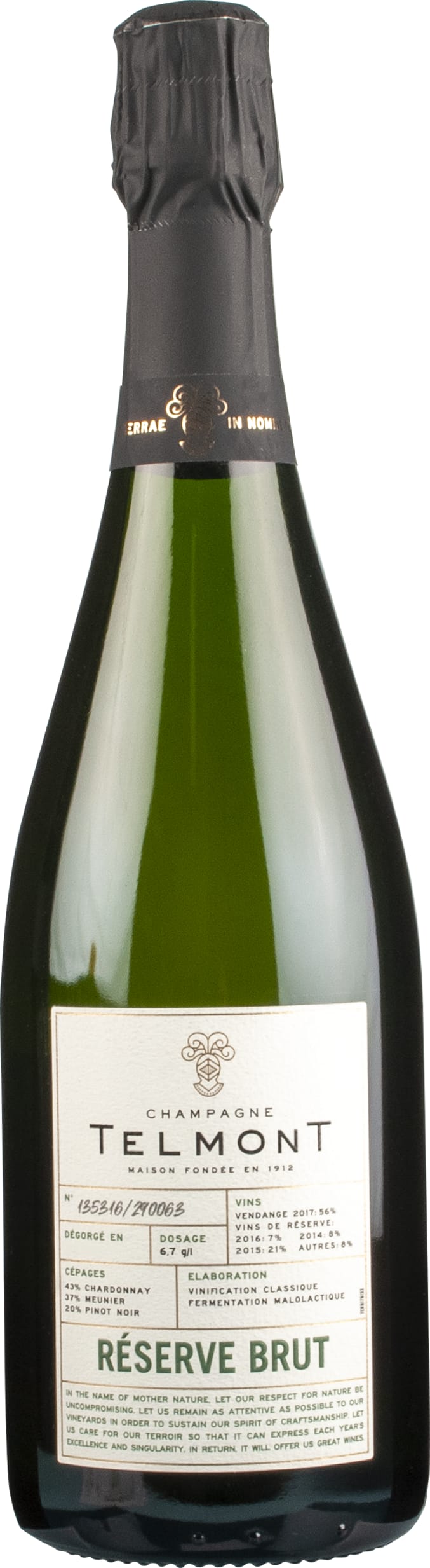 Champagne Telmont Reserve Brut 75cl NV