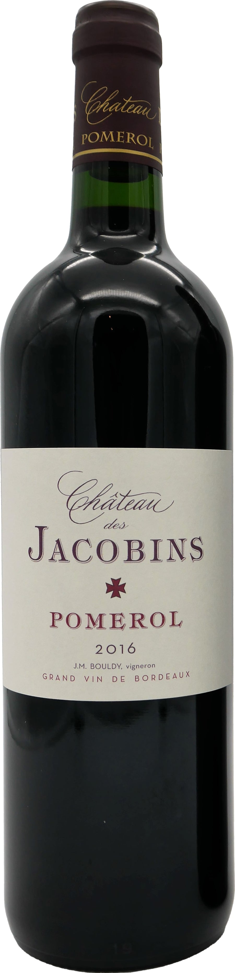 Chateau des Jacobins Organic Pomerol 2016 75cl