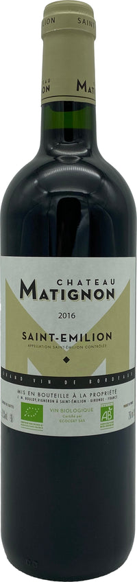 Thumbnail for Chateau Matignon Chateau Matignon Saint-Emilion Organic 2016 75cl