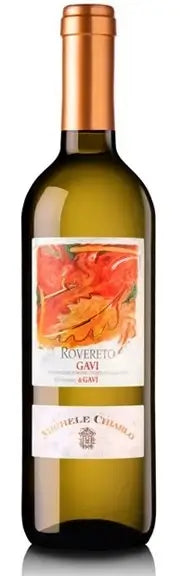 Thumbnail for Michele Chiarlo 'Rovereto', Gavi bottle with a colorful label on a white background