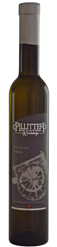 Thumbnail for Wine bottle with a label featuring 'Pillitteri Winery Icewine' on a white background