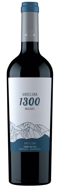 Andeluna '1300', Uco Valley, Malbec 2022 75cl