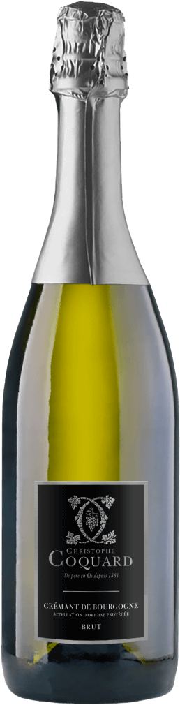 a bottle of cremant-de-Bourgogne from Maison Coquard