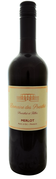 Thumbnail for Domaine des Pourthie, Pays d'Oc, Merlot 2023 75cl