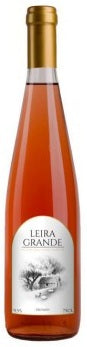 Thumbnail for A bottle of Leira Grande frutada rosé wine with a gold foil cap and a white label featuring a black illustration, set against a plain white background.