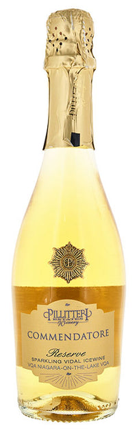 Thumbnail for Bottle of Pillitteri Commendatore Reserve ice wine with a gold cap on a white background