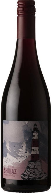 Thumbnail for Red wine bottle Stormy Cape Shiraz with a label on a white background