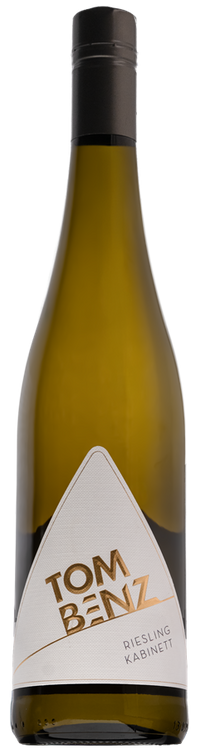 Thumbnail for riesling kabinett white wine bottle with 'Tom Benz' label on a white background