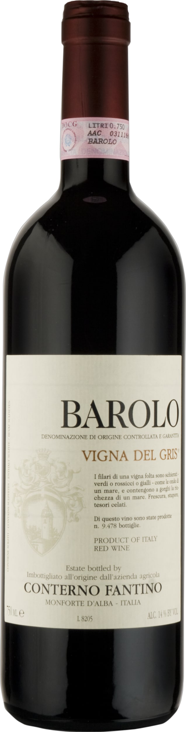 Conterno Fantino Barolo Vigna del Gris 2018 75cl - Buy Conterno Fantino Wines from GREAT WINES DIRECT wine shop