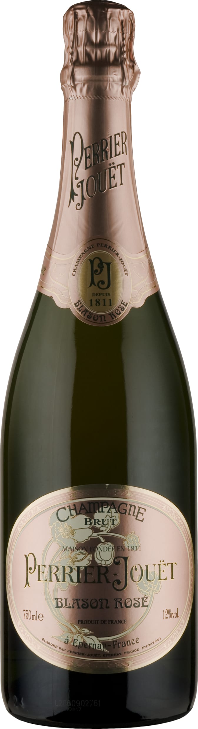Perrier-Jouet Champagne Blason Rose Brut 75cl NV - Buy Perrier-Jouet Wines from GREAT WINES DIRECT wine shop