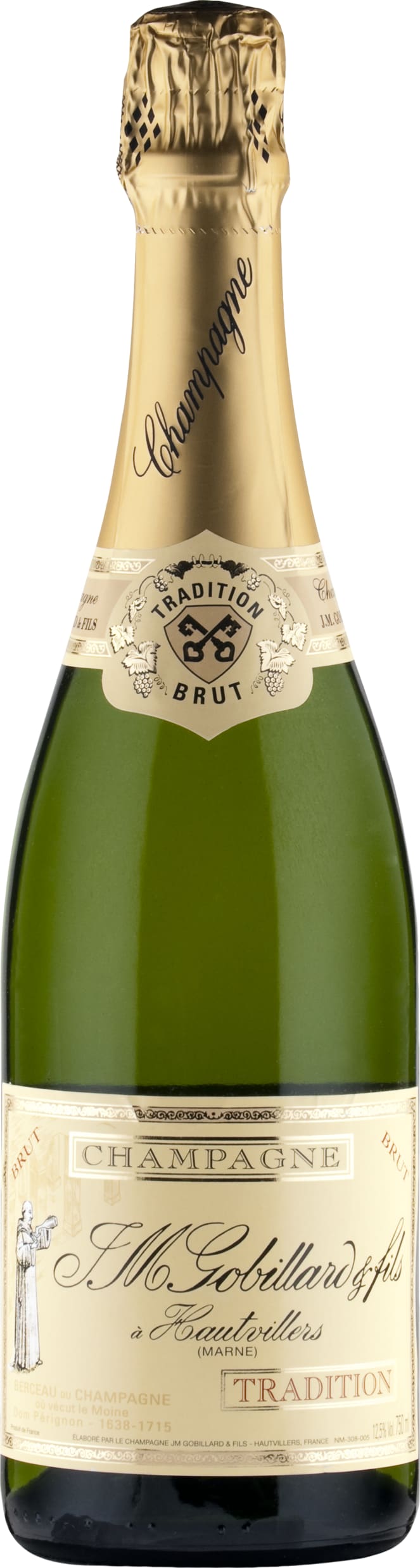 Gobillard Champagne Brut Tradition 75cl NV - Buy Gobillard Wines from GREAT WINES DIRECT wine shop