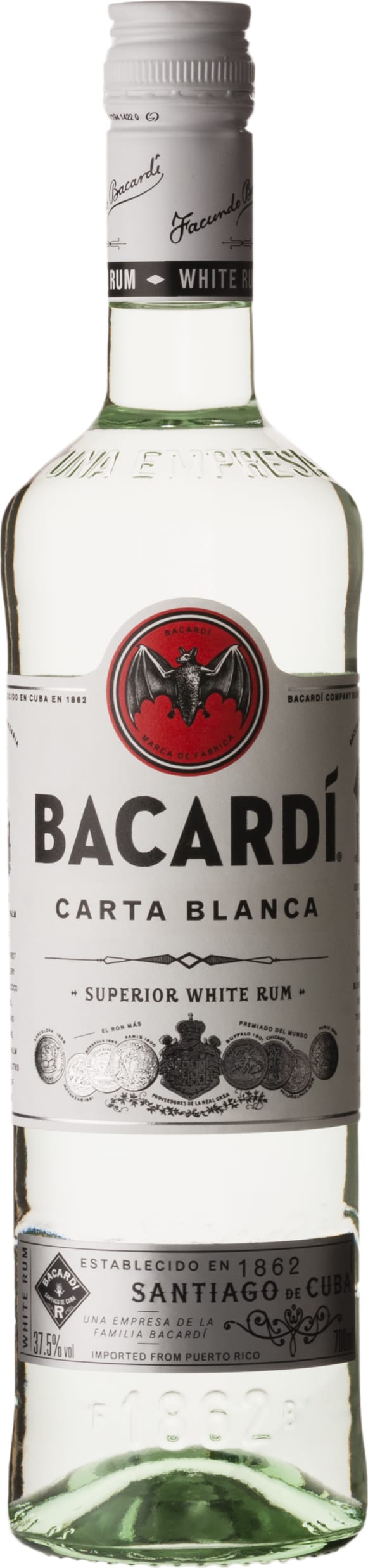 Bacardi Bacardi Carta Blanca Rum 70cl NV - Buy Bacardi Wines from GREAT WINES DIRECT wine shop