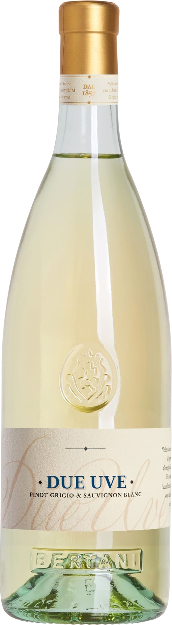 Bertani Due Uve Bianco Pinot Grigio-Sauvignon 2022 75cl - Buy Bertani Wines from GREAT WINES DIRECT wine shop
