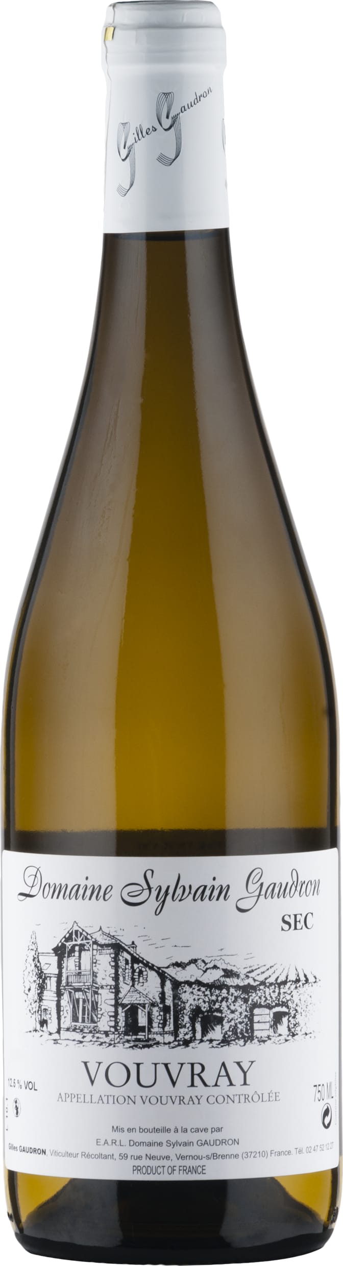 Sylvain Gaudron Vouvray Sec 2021 75cl - Buy Sylvain Gaudron Wines from GREAT WINES DIRECT wine shop