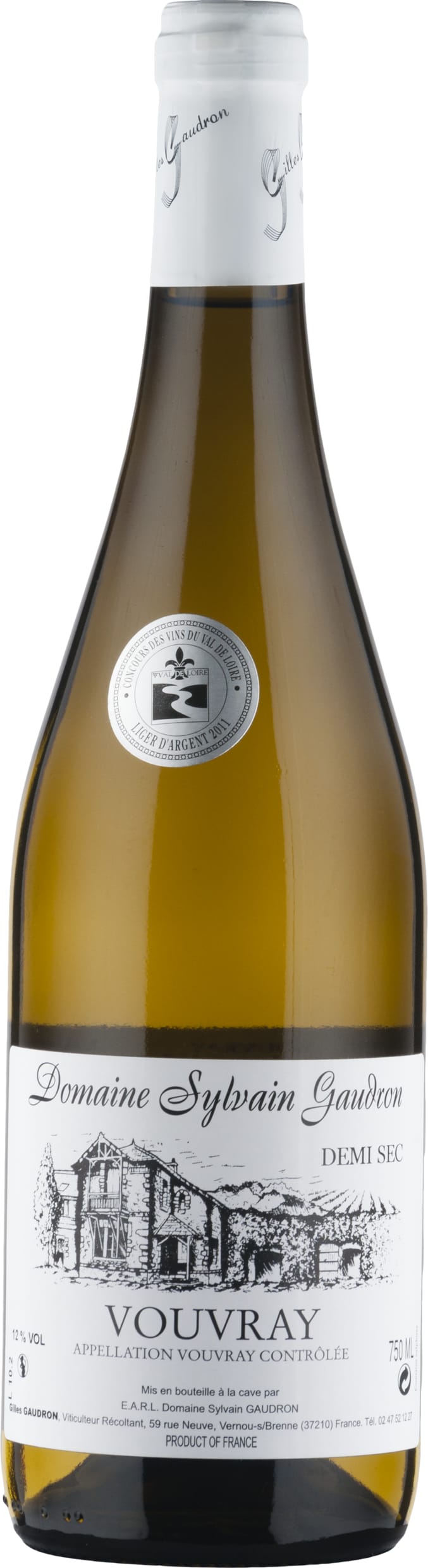 Sylvain Gaudron Vouvray Demi-Sec 2017 75cl - Buy Sylvain Gaudron Wines from GREAT WINES DIRECT wine shop