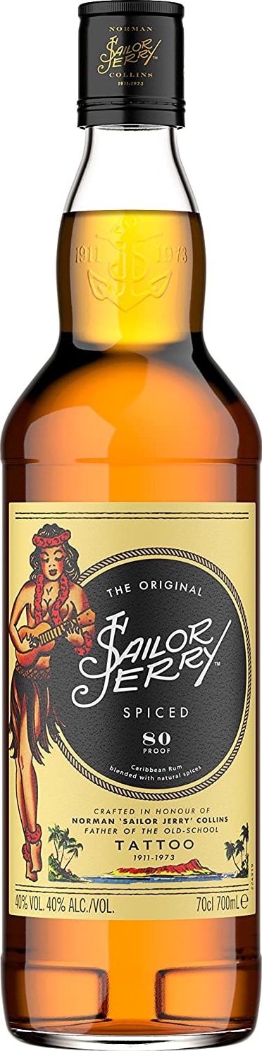 Sailor Jerry Spiced Dark Rum 70cl NV - Buy Sailor Jerry Wines from GREAT WINES DIRECT wine shop