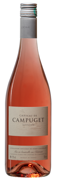 Chateau de Campuget Invitation' Rose', Costieres de Nimes 2022 75cl - Buy Chateau de Campuget Wines from GREAT WINES DIRECT wine shop