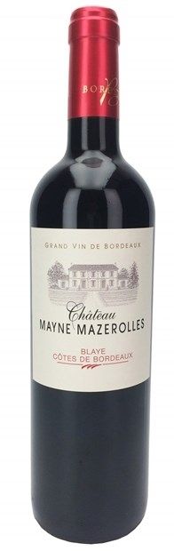 Chateau Mayne Mazerolles, Blaye Cotes de Bordeaux 2020 75cl - Buy Chateau Mayne Mazerolles Wines from GREAT WINES DIRECT wine shop