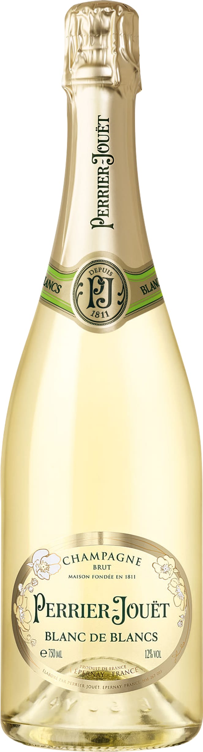 Blanc de Blancs NV Perrier Jouet 75cl NV - Buy Perrier-Jouet Wines from GREAT WINES DIRECT wine shop