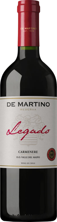 Thumbnail for De Martino Legado Carmenere 2022 75cl - Buy De Martino Wines from GREAT WINES DIRECT wine shop