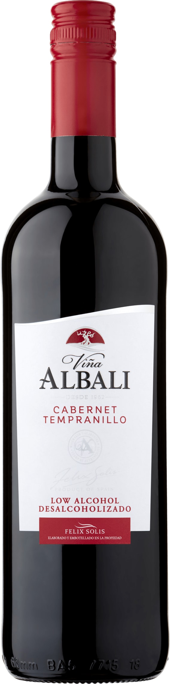 Albali Cabernet Sauvignon Tempranillo Low Alcohol 2019 75cl - Buy Albali Wines from GREAT WINES DIRECT wine shop