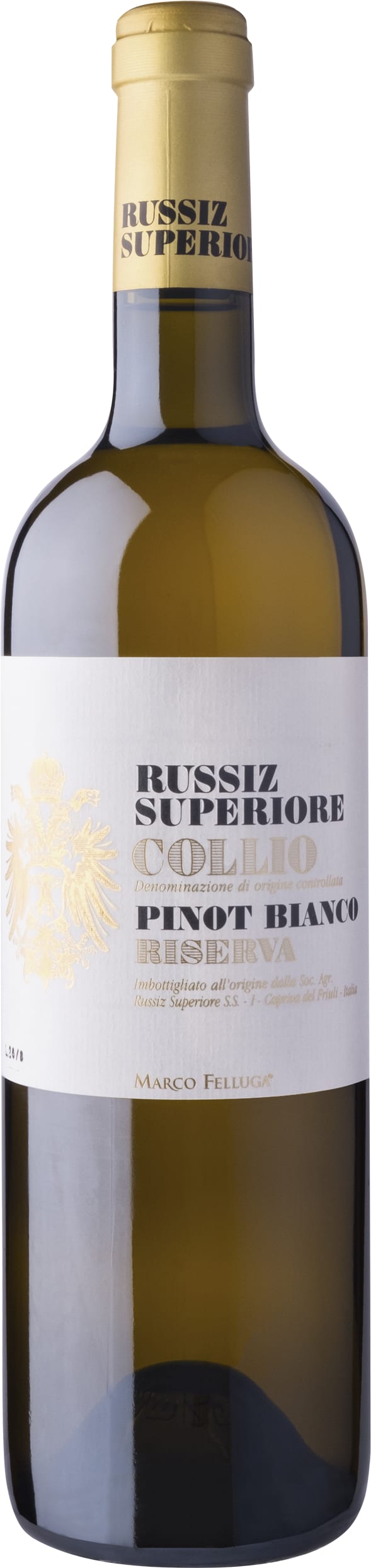 Russiz Superiore Pinot Bianco Riserva, Collio 2016 75cl - Buy Russiz Superiore Wines from GREAT WINES DIRECT wine shop