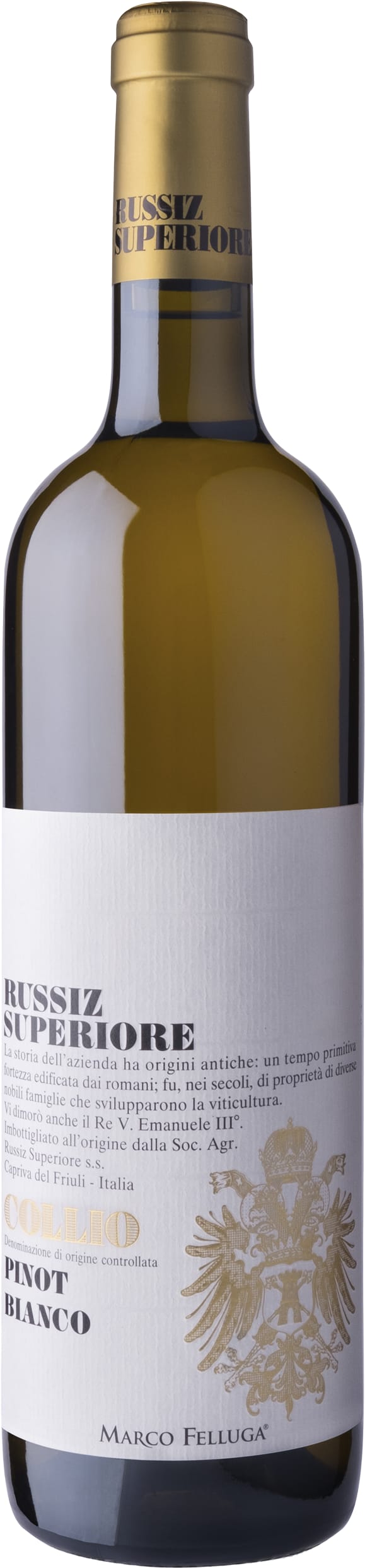 Russiz Superiore Pinot Bianco, Collio 2021 75cl - Buy Russiz Superiore Wines from GREAT WINES DIRECT wine shop
