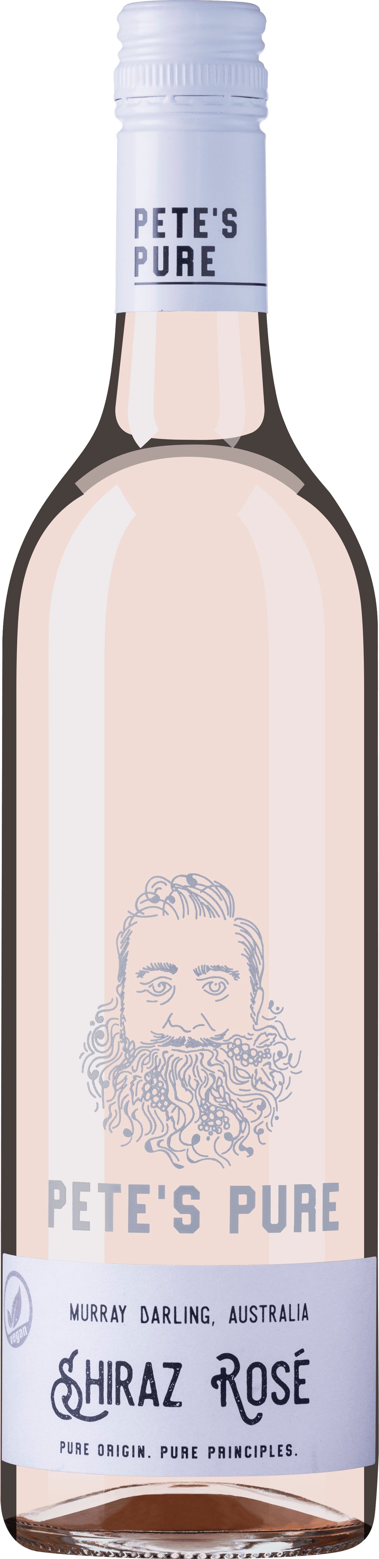 Pete's Pure Wine Shiraz Rose 2022 75cl - Buy Pete's Pure Wine Wines from GREAT WINES DIRECT wine shop