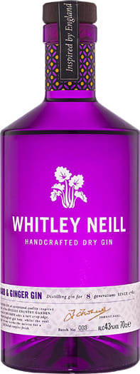 Whitley Neill Rhubarb and Ginger Gin 70cl NV - Buy Whitley Neill Wines from GREAT WINES DIRECT wine shop