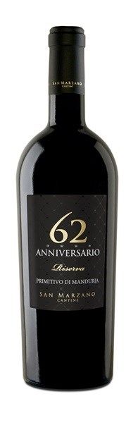 San Marzano 'Anniversario 62', Primitivo di Manduria Riserva 2018 150cl - Buy San Marzano Wines from GREAT WINES DIRECT wine shop