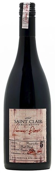 Saint Clair, Pioneer Block 5 'Bull Block', Marlborough Pinot Noir 2021 75cl - Buy Saint Clair Wines from GREAT WINES DIRECT wine shop