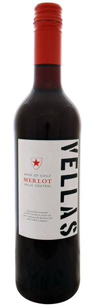 Vellas, Valle Central, Merlot 2023 75cl - Buy Vellas Wines from GREAT WINES DIRECT wine shop